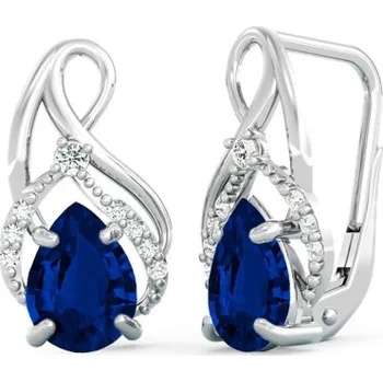 Náušnice Couple, Honosné visací náušnice Amariel, bílé zlato se zirkony, 585-66-3-0421.1B00.0.00.102.08