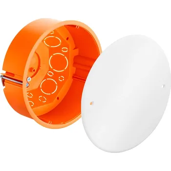 Elektroinstalační krabice Krabice spojovací průměr 120 s víkem, hl.65 mm, do dutých stěn KAISER 9073-01