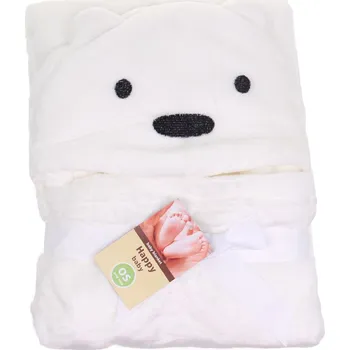 Dětská deka Dětská deka s kapucí – různé vzory Barva: Bílá