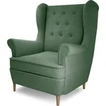 Eltap Křeslo ušák Aros 1F Materiál a barva potahu: Solid 39 - zelená