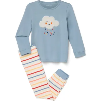 Pánské pyžamo 720535 - Tchibo - Dětské pyžamo - pánské|dámské - vel. 134/140 - barva: modrá/s potiskem