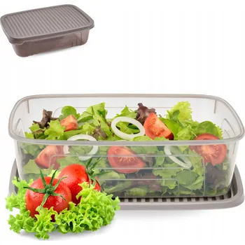 Dóza na potraviny PLASTOVÉ NÁDOBY NA POTRAVINY KRABIČKA NA OBĚD LUNCHBOX NA JÍDLO 1,75L