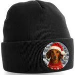 Zimní čepice Vánoční jezevčík