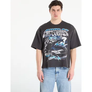 Pánské tričko Tričko adidas Gurnge Racing Graphic T-shirt Utility Black XXL
