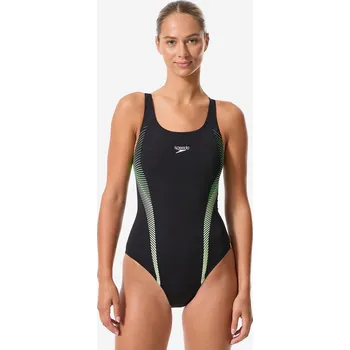 Dámské plavky SPEEDO Dámské jednodílné plavky Muscleback 44 ZELENÁ|ČERNÁ|ŽLUTÁ