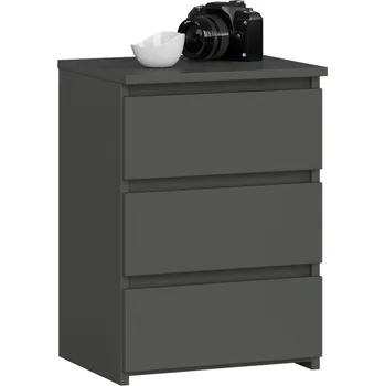 Noční stolek KOMODA CL3/40 PK GRAFIT ŠEDÁ
