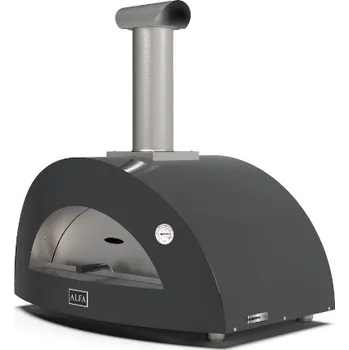 Zahradní gril Alfa Forni 3 PIZZE Wood šedá