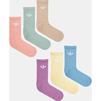 Ponožky adidas Originals Adicolor 6-pack JF6366 vícebarevná MLC, vel. 37/39