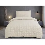 Jahu Krepové povlečení 140x200 + 70x90 cm - Naomi béžová