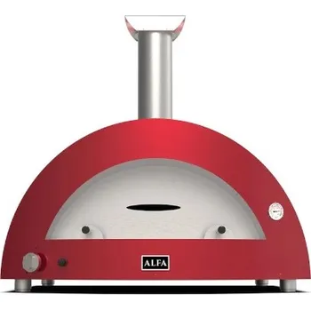 Zahradní gril Alfa Forni 5 PIZZA Hybrid NG antik červená