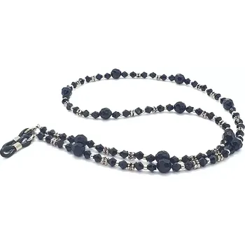 MONTANA EYEWEAR Pevná korálková šňůrka na brýle 421SS - černá