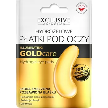 Pleťová maska Exclusive Cosmetics Goldcare Rozjasňující Hydrogelové náplasti pod oči