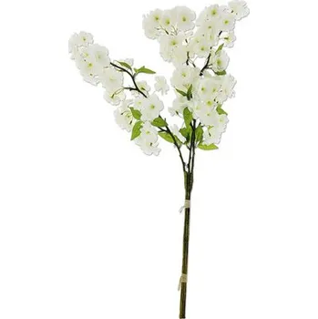 umělá květina Umělá větev broskvoň 80 cm bílá