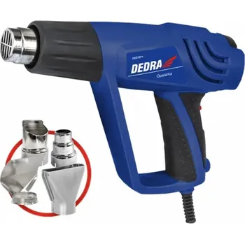 Horkovzdušná pistole DEDRA DED7971 Horkovzdušná Pistole 2000W 3 rychlostní stupně + trysky