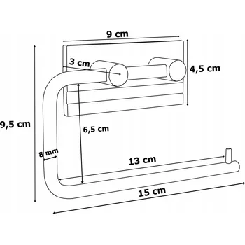 Držák na ručník Držák na toaletní papír LoftInspired
