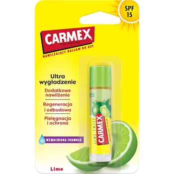 Péče o rty Balzám na rty Carmex Lime Twist hydratační 4,25 g s UV ochranou