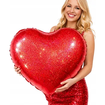 Balónek Balónek červený srdce na vzduch nebo helium del-sol 45 cm