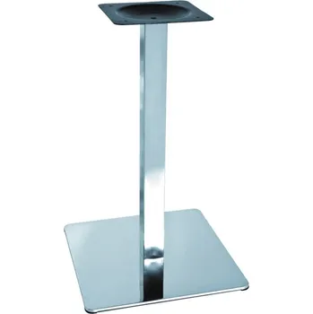 Stolová podnož Stolová noha centrální ECO 780 - 450 x 450 mm broušená nerez výška 720 mm