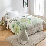 Blancheporte Přikrývka z mikrovlákna s potiskem tropických listů 200g/m2 Velikost: 140x200 cm