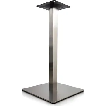 Stolová podnož Stolová noha centrální ECO 780 - 450 x 450 mm broušená nerez v.1100 mm