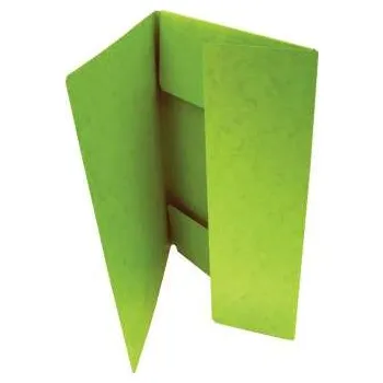 Prešpánové desky se třemi chlopněmi HIT Office - A4, světle zelená, 20 ks