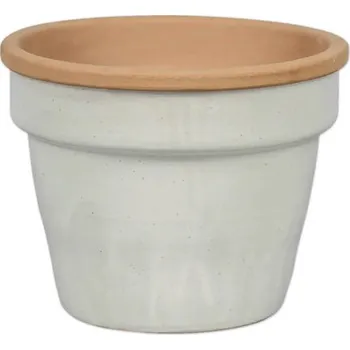 Květináč Květináč Lafiora Ø 27 x 22 cm bílý