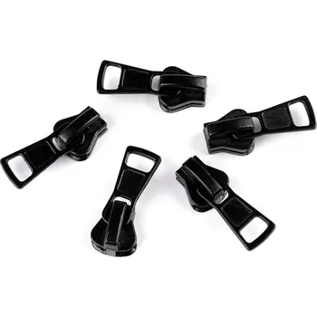 Zip Jezdec ke kostěným zipům No 8 - černá (10 ks)