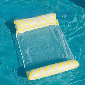 Nafukovací vodní houpací lehátko do bazénu | matrace - žluť