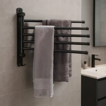 Věšák Věšák s pohyblivým ramenem na kolíčky Gockowiak černý