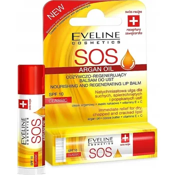 Péče o rty EVELINE regenerační vyživující balzám na rty ochranná rtěnka broskev