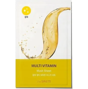 Pleťová maska Saem The saem bio solution Rozjasňující pleťová textilní maska - Multivitamin