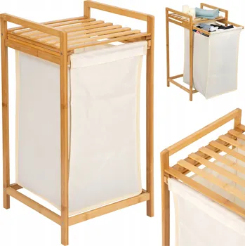 Koš na prádlo Volně stojící koš na prádlo Gockowiak 40 l, hnědý