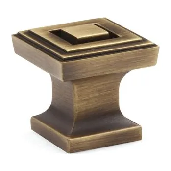 Nábytkové kování Knopka Serena starozlatá