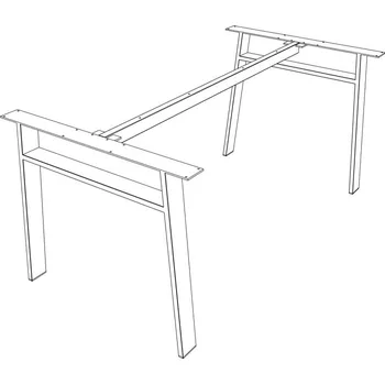 Stolová podnož ARdesign vzpěra podnože podnože - Bílá - 1400 mm