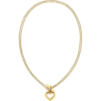Náhrdelník Půvabný dvojitý náhrdelník se srdcovým přívěskem Toggle Heart 2780968 Tommy Hilfiger