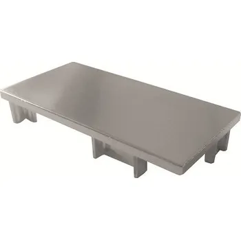 Nábytkové kování Koncovka plná k profilu J zlatá broušená, levá