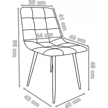 Jídelní židle Židle eHokery, černý velur, 1 ks