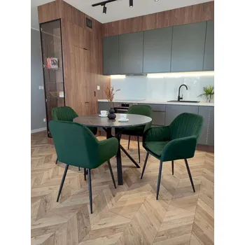 Jídelní židle Židle eHokery velur zelená 1 ks