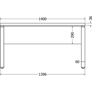 Stolová podnož Stolová podnož DARIA 140 - Černá