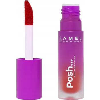 Přípravek na rty LAMEL COSMETICS POSH MATTE LIQUID LIP STAIN RTĚNKA NA RTY 406 RUBY RED
