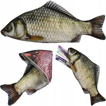 Penál ŠKOLNÍ PENÁL RYBA KOSMETICKÁ TAŠTIČKA POUZDRO