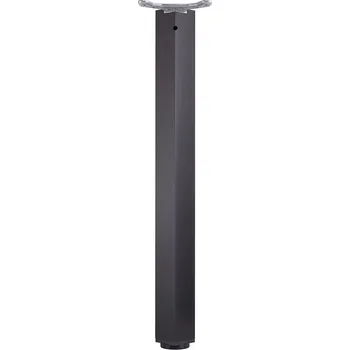 Nábytkové kování Stolová noha výška 710 mm - 80 x 80 mm černá mat