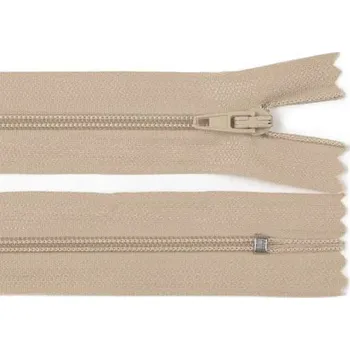 Zip Spirálový zip No 3 délka 20 cm pinlock, malé, 307 krémová