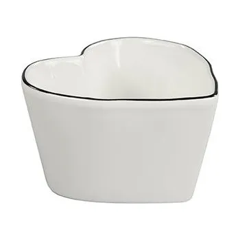 Miseczka ve tvaru srdce S Malá Černá Bastion Collections Miska