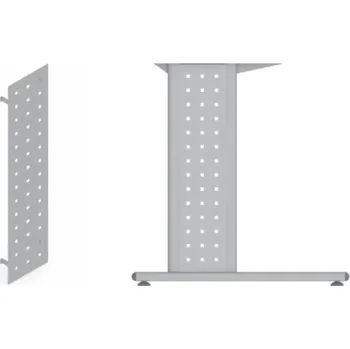 Stolová podnož BACK výplň plechová perforovaná šedá