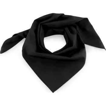 Šátek Bavlněný šátek jednobarevný 70x70 cm, velké, 27 černá