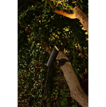 CLAP lampa s držákem na strom, černá 6W 3000K 38st. - FARO