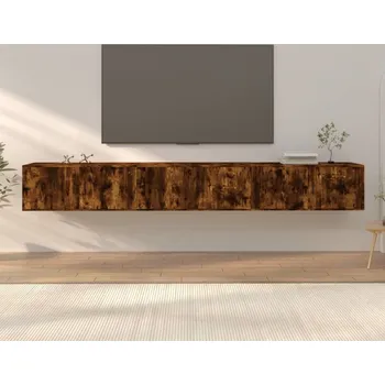 Obývací stěna vidaXL Nástěnné TV skříňky 3 ks 100 x 34,5 x 40 cm [3188378] Barva: kouřový dub