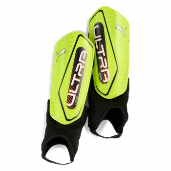 Fotbalový chránič PUMA ULTRA LIGHT ANKLE CHRÁNIČE FOTBAL - Neon zelená - velikost S