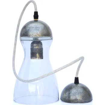 Závěsné svítidlo Houba - Starostříbrná patina